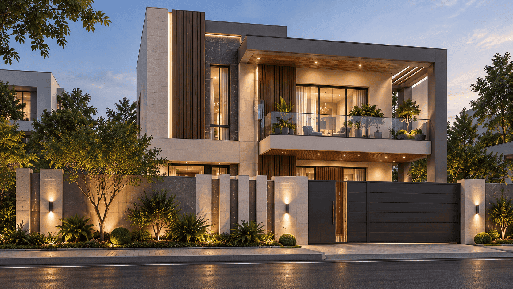 Front Elevation 3D (Exterior Render)